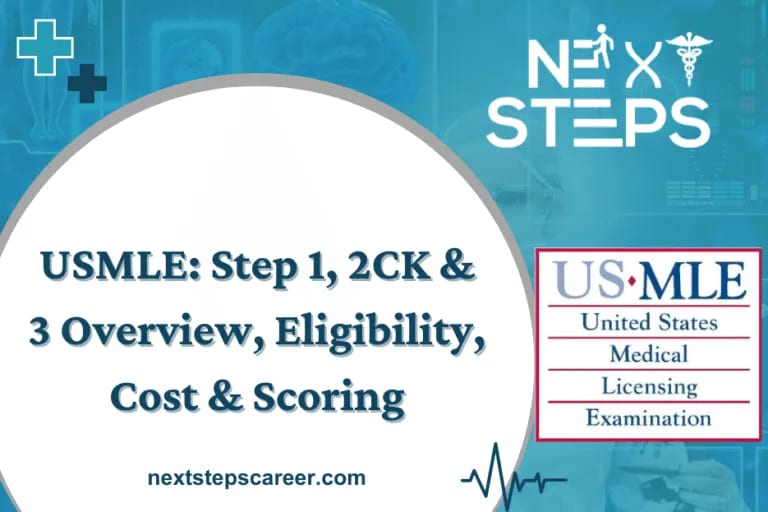 USMLE Step 1, 2 CK & 3 Overview, Eligibility, Cost & Scoring