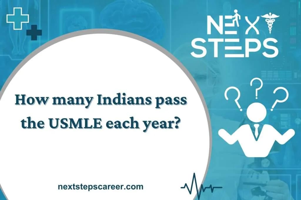 How many Indians pass the USMLE each year?