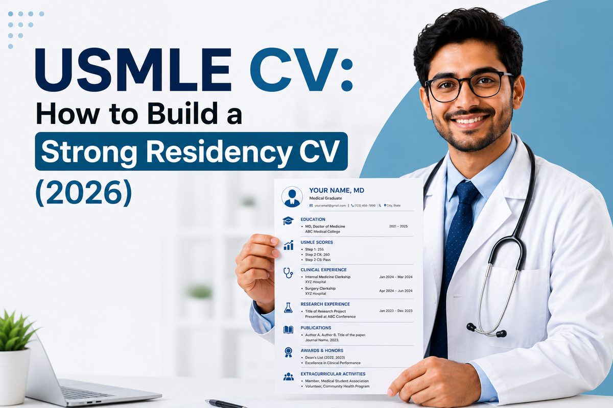 USMLE CV: How to Build a Strong Residency CV (2026)