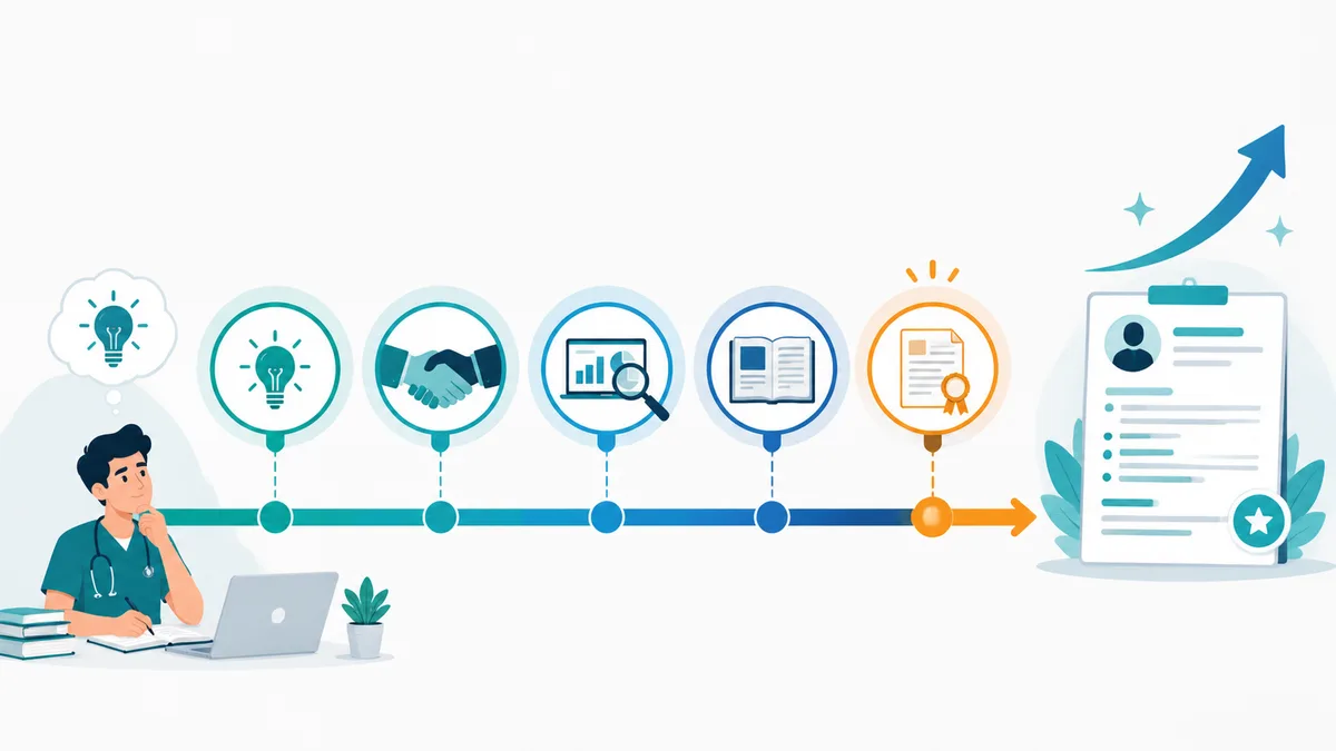The research journey from idea to published paper, strengthening a USMLE residency CV